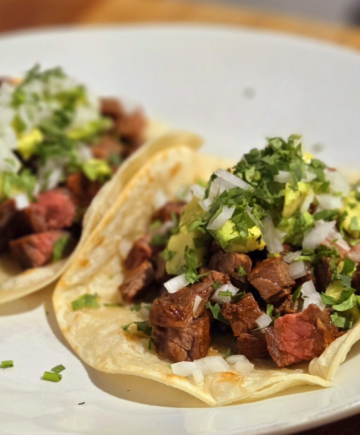 Carne Asada on Flour Tortillas