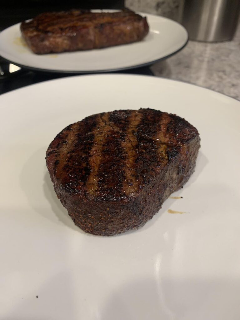 How’d I do? Was going for medium rare.