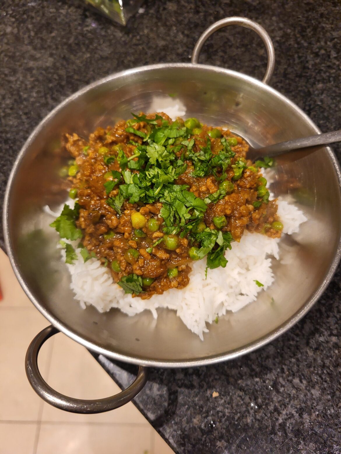 Keema and Peas