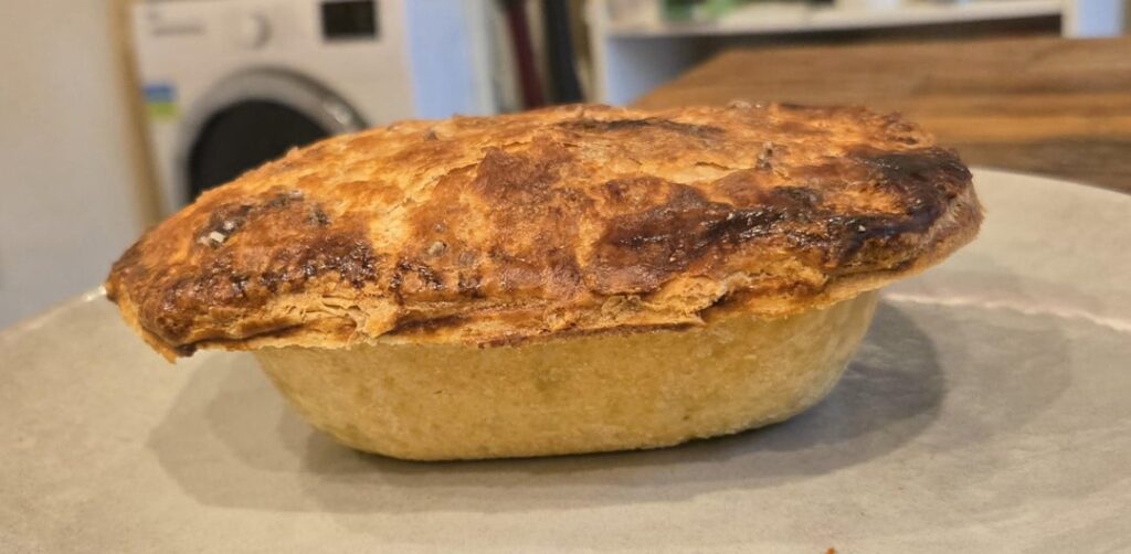 Stek Pie - swipe for cross section