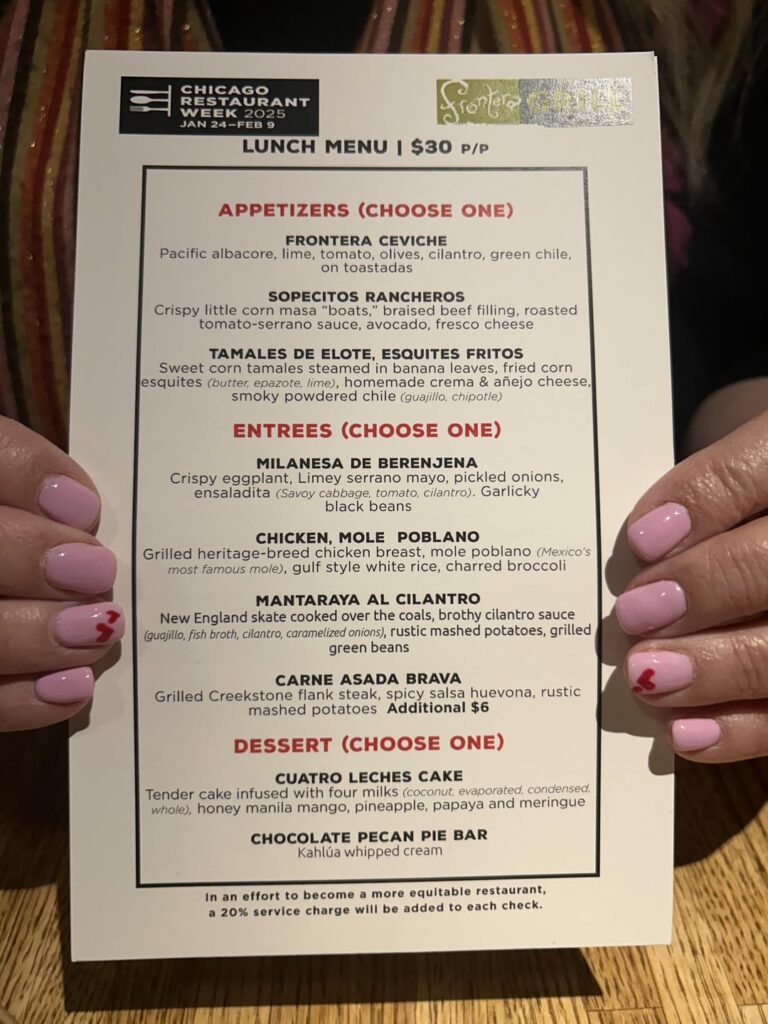 Frontera Grill CRW lunch