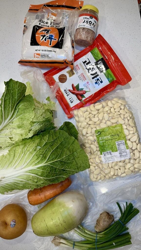 First time making kimchi!