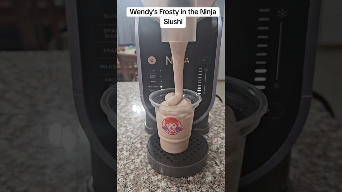 Ninja slushy, chocolate milkshake,  how to make a milkshake in the ninja slushy ￼￼#slushy