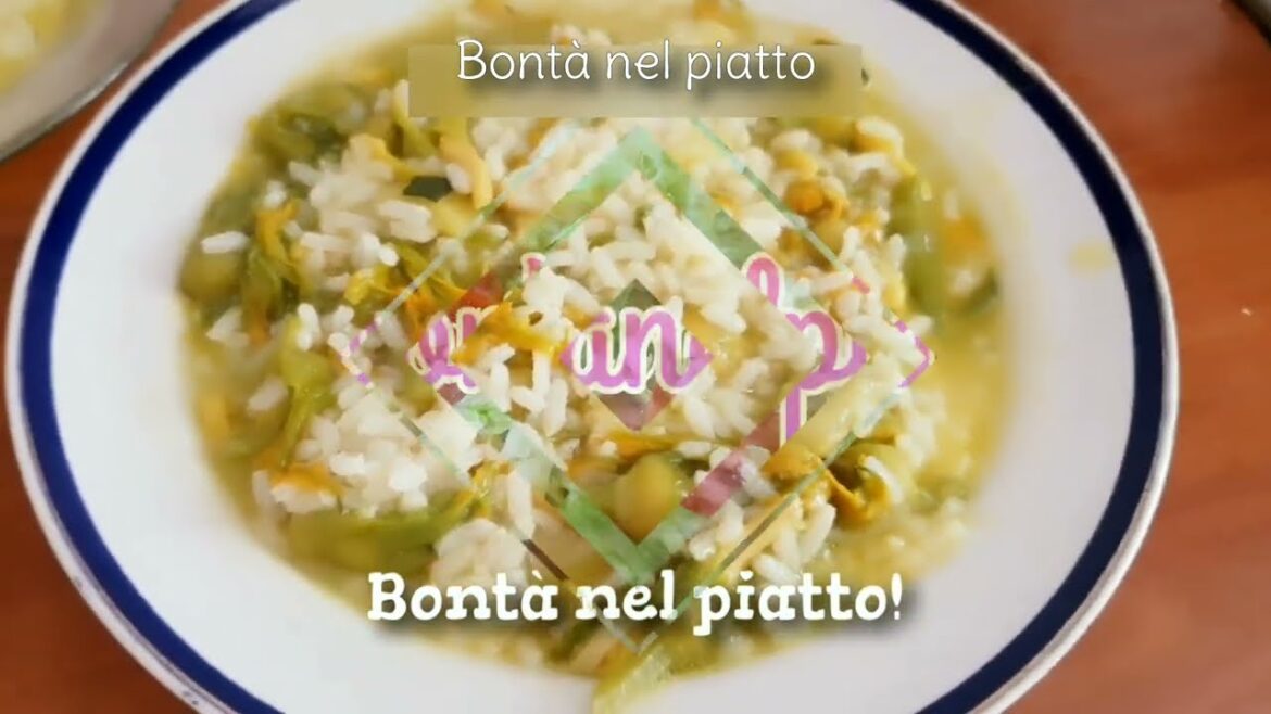 RISOTTO FIORI DI ZUCCA e ZUCCHINE #recetas