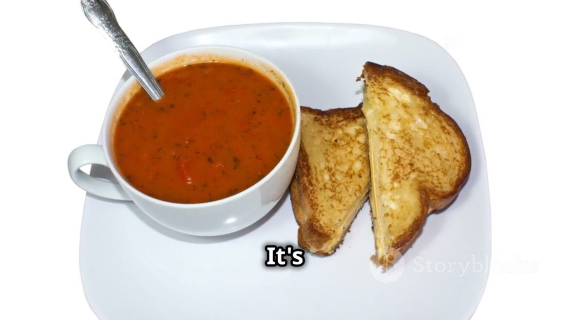 Comforting Tomato Basil Soup & Grilled Cheese Sandwich Recipe!