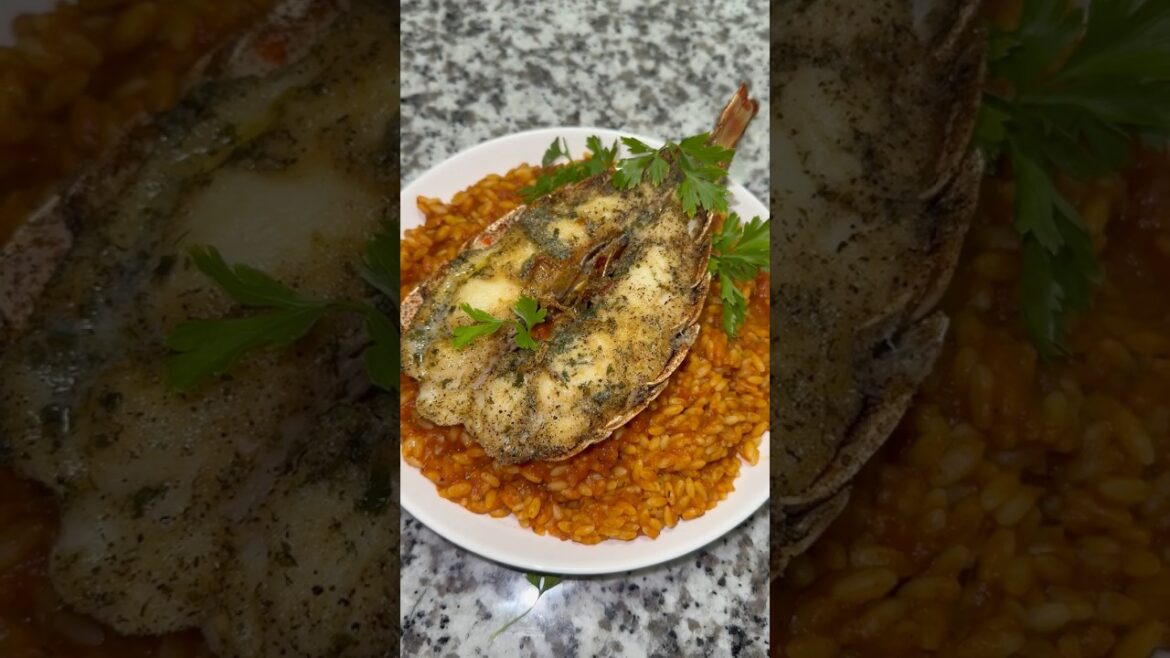 Lobster Over Orzo Pasta With A Tikka Masala Tomato Cream Sauce** #cookwithme #food#lobster #fyp #fy