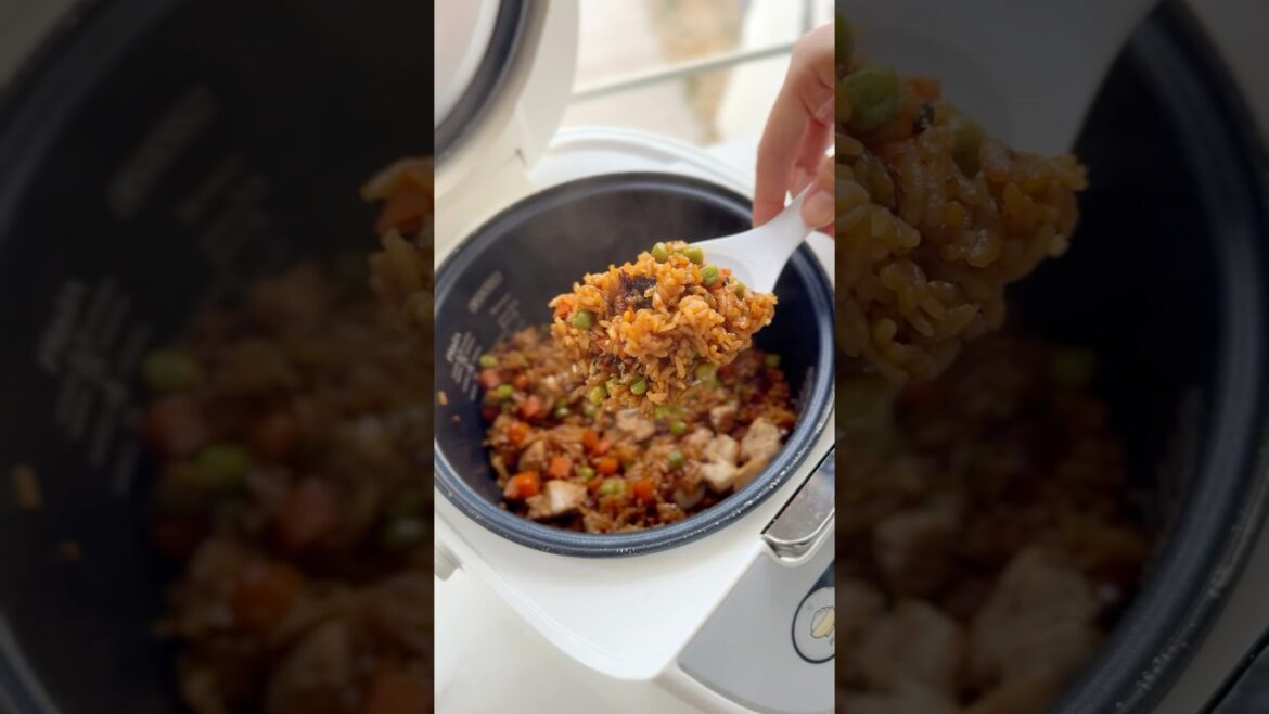 Chicken Fried Rice in a Rice Cooker