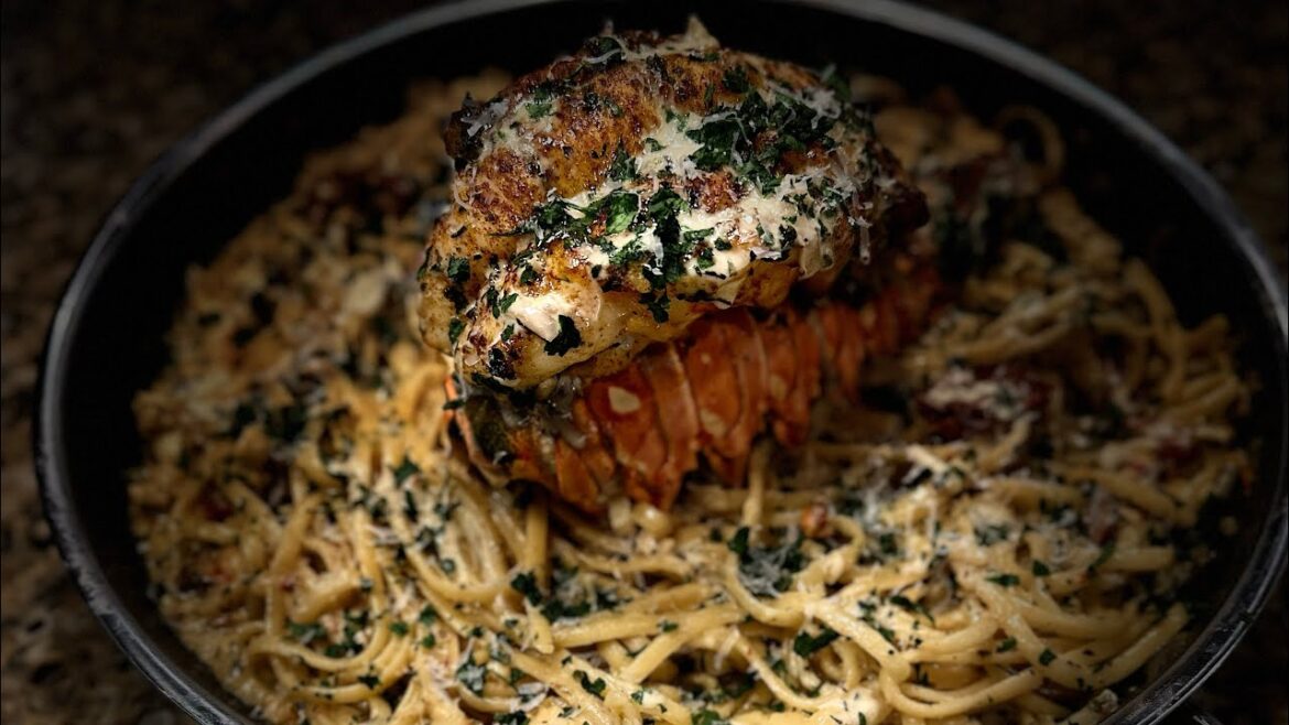 Creamy Lobster Linguine Recipe!