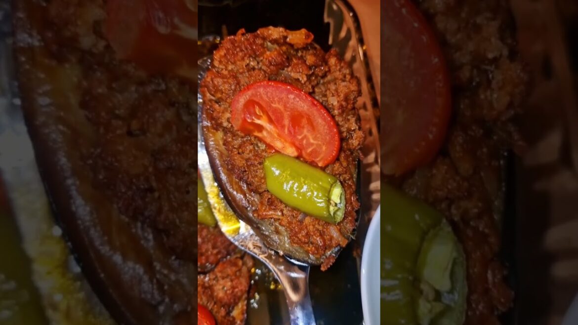 KARNIYARIK &PİRİNÇ PİLAVI.#recipes #youtube #food #RICE #youtubeshorts #cooking #karnıyarık #pilav