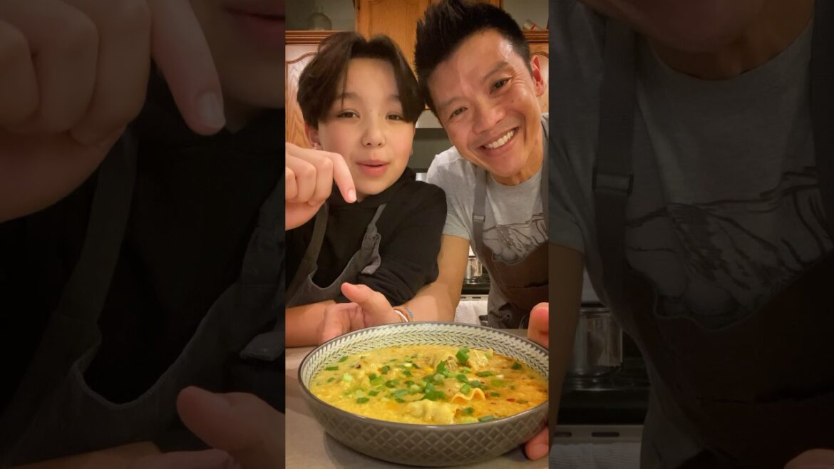 Chicken & Corn Egg Drop Soup w/ Dumplings #eggdropsoup #soupseason #souprecipe #easyrecipe