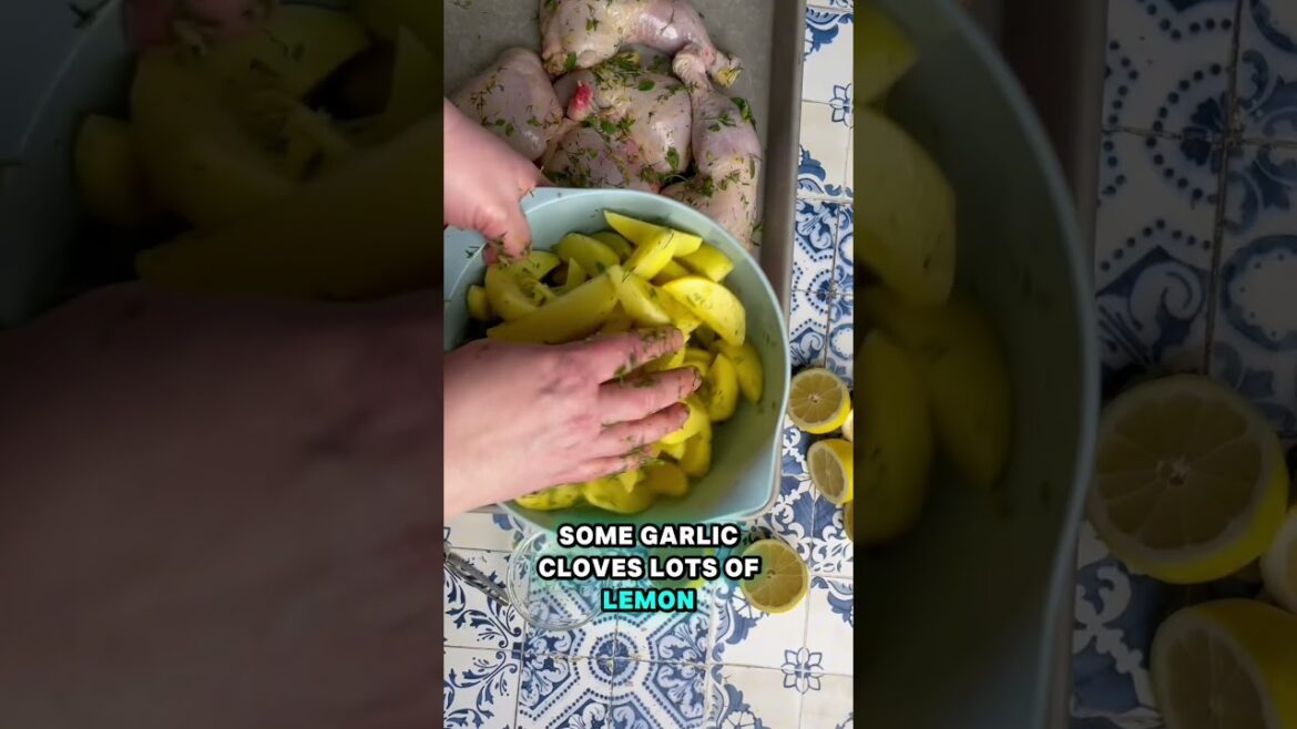 A super easy dinner recipe -Greek Lemon Chicken and Potatoes #dinner