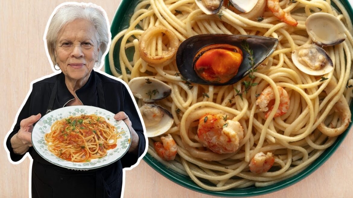 DELICIOUS Seafood Linguine With Nonna Nina