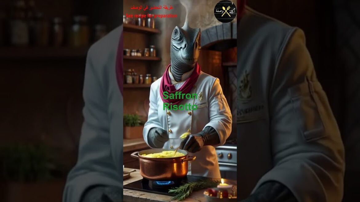 The Secret of Italian Cuisine: Saffron Risotto Recipe with Brachiosaurus