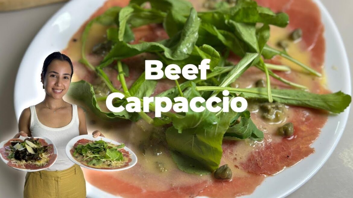 Restaurant-Quality Beef Carpaccio at Home – An Easy No-Cook Dish!