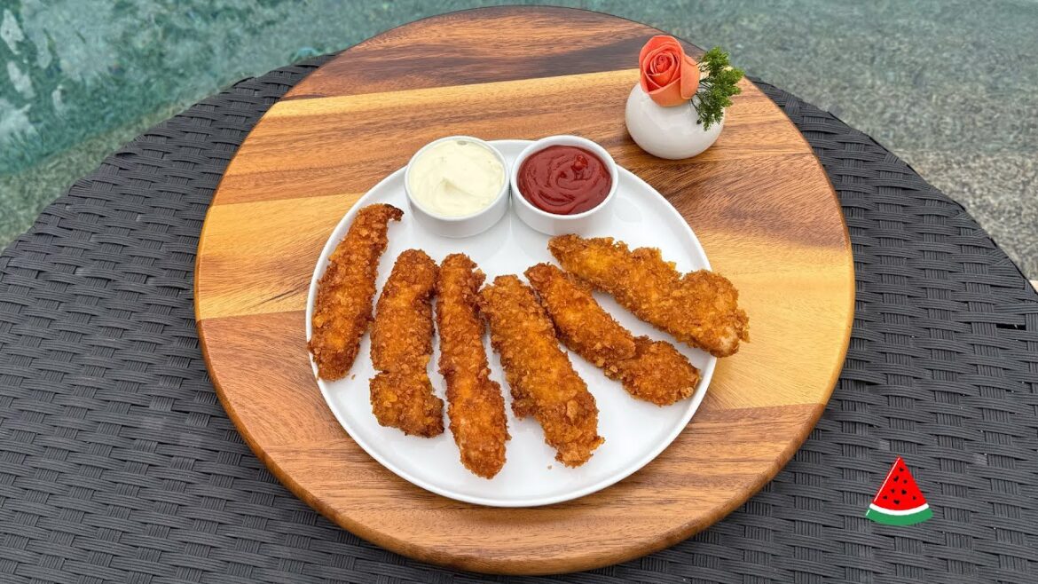 Crispy corn flakes chicken tenders