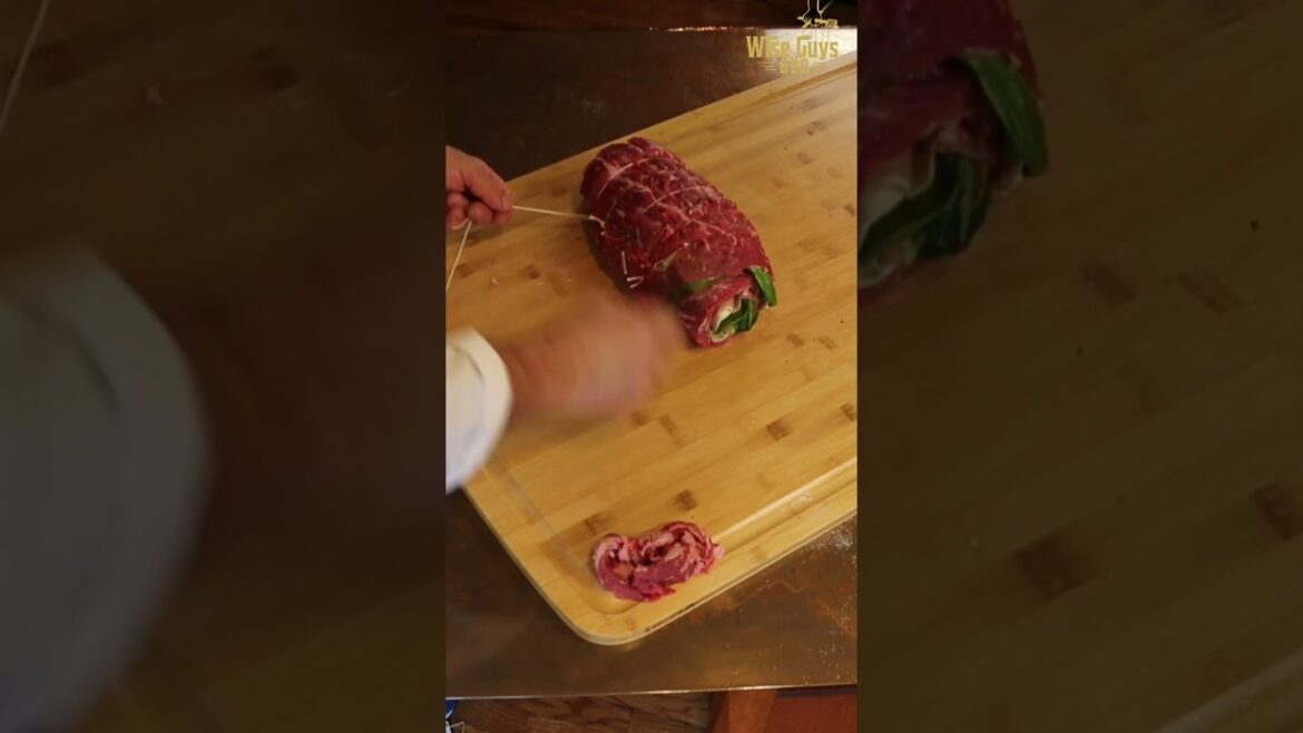 Beef Florentine Braciole Pinwheels | Italian Holiday Recipe!