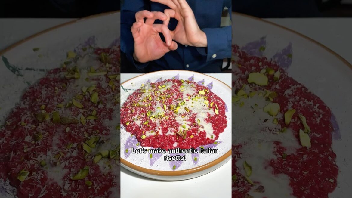 Risotto with Beetroot, Gorgonzola & Pistachios #italiancuisine #gorgonzola #valentinesdinner Risotto with Beetroot, Gorgonzola & Pistachios #italiancuisine #gorgonzola #valentinesdinner