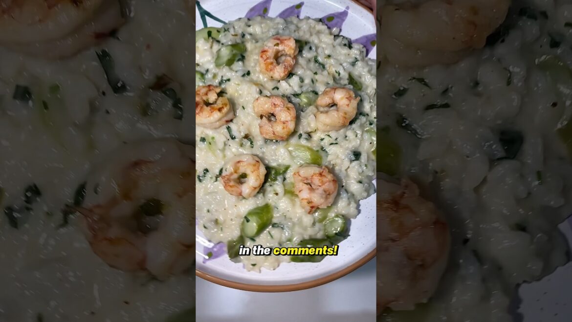 Risotto Shrimp & Asparagus #risotto #shrimp #asparagus #italiancuisine #chefathome #valentinesdinner Risotto Shrimp & Asparagus #risotto #shrimp #asparagus #italiancuisine #chefathome #valentinesdinner
