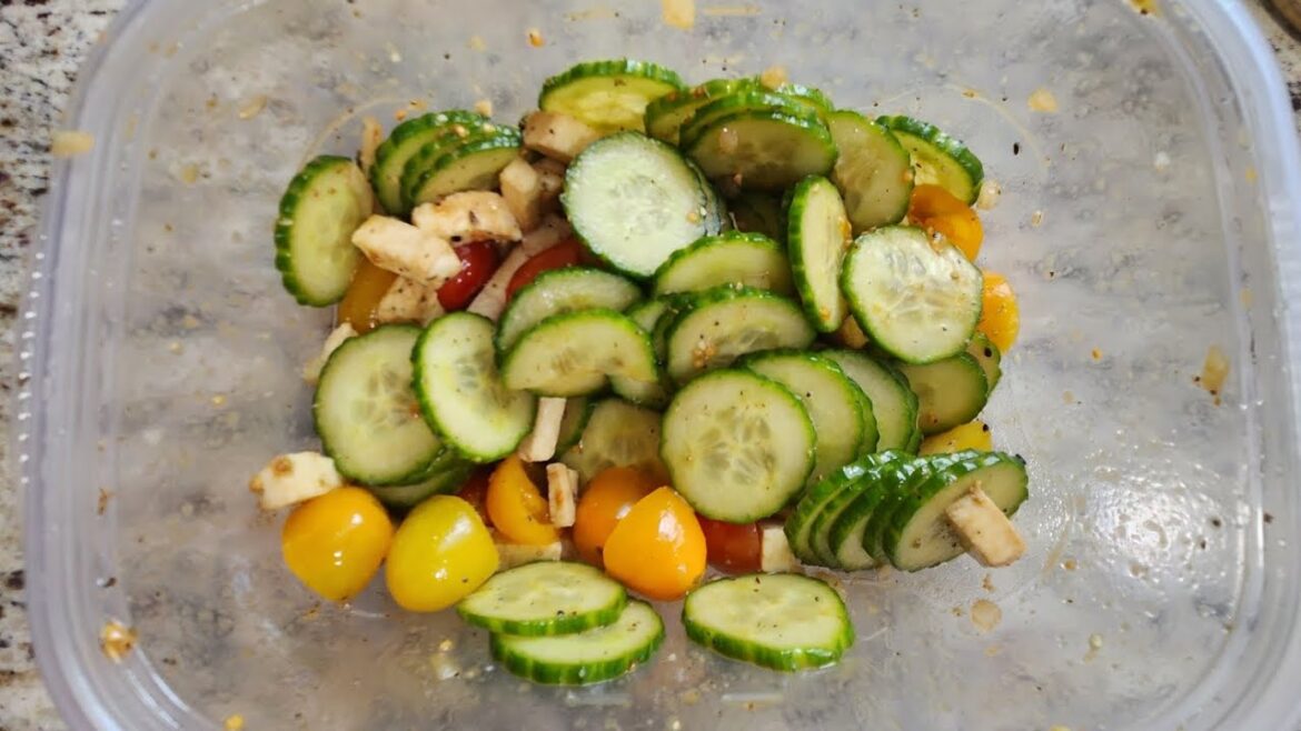Italian Cucumber Salad Recipe #cucumber #recipe