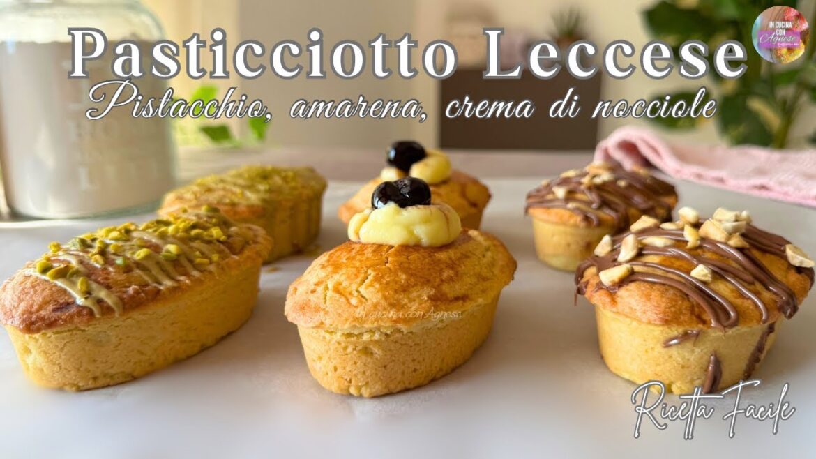 PASTICCIOTTO LECCESE in 3 versioni AMARENA, PISTACCHIO e CREMA ALLE NOCCIOLE - Morbidi e friabili