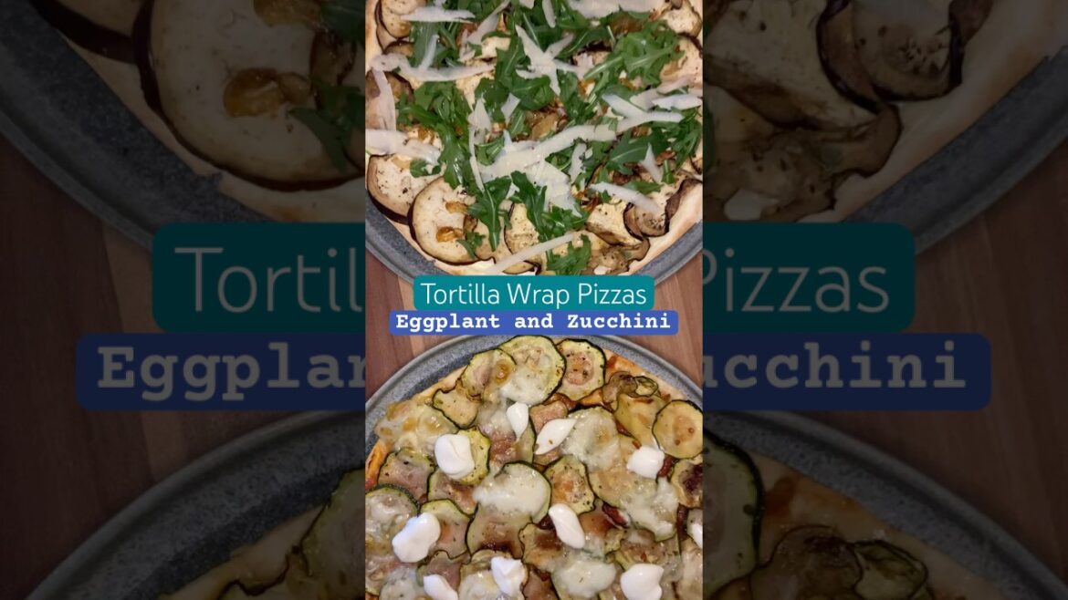 Eggplant and Zucchini Tortilla Wrap Pizzas Eggplant and Zucchini Tortilla Wrap Pizzas