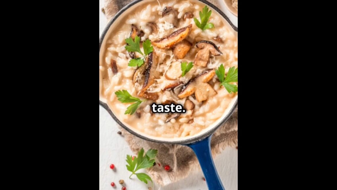 MUSHROOM & SPINACH RISOTTO IN 60 SECONDS
