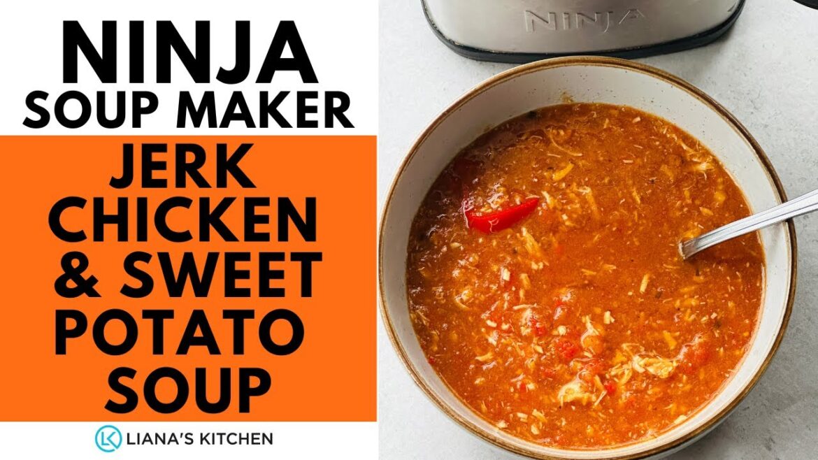 Soup Maker Recipe: Super Tasty  (& Easy!) Jerk Chicken Soup Maker Soup in a Ninja Soup Maker