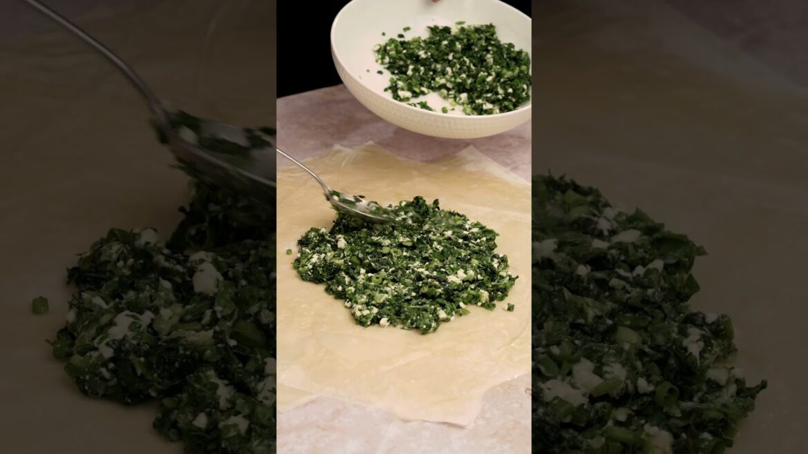 How to make a Spanakopita Galette with Fillo Pastry
