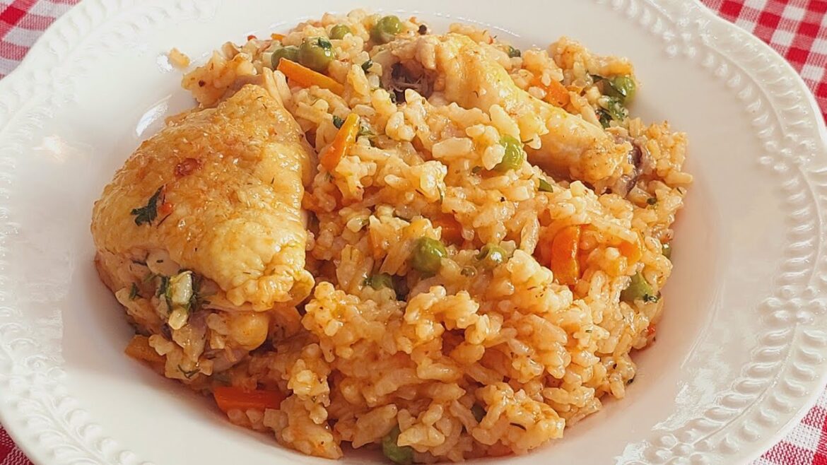 У вас дома есть рис и курица?  Невероятно вкусный ужин! Рецепт курицы с рисом.