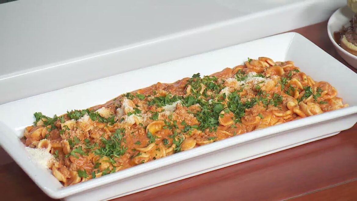 Lunchbreak: The Mayor’s Vodka Sauce with Orecchiette and Crumbled Sausage