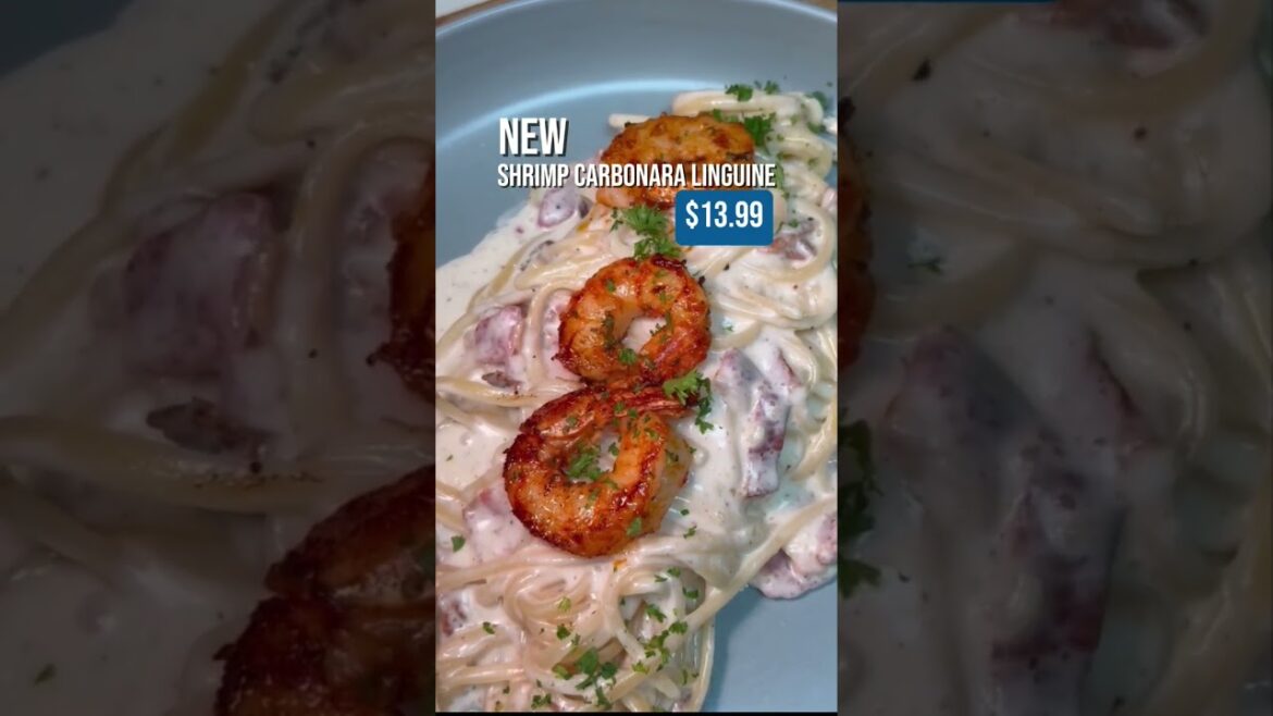 Shrimp Carbonara Linguine