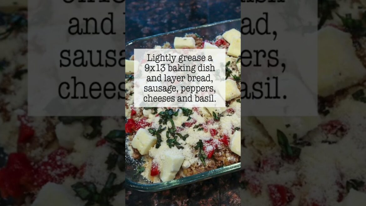 Overnight Breakfast Casserole with Italian Sausage