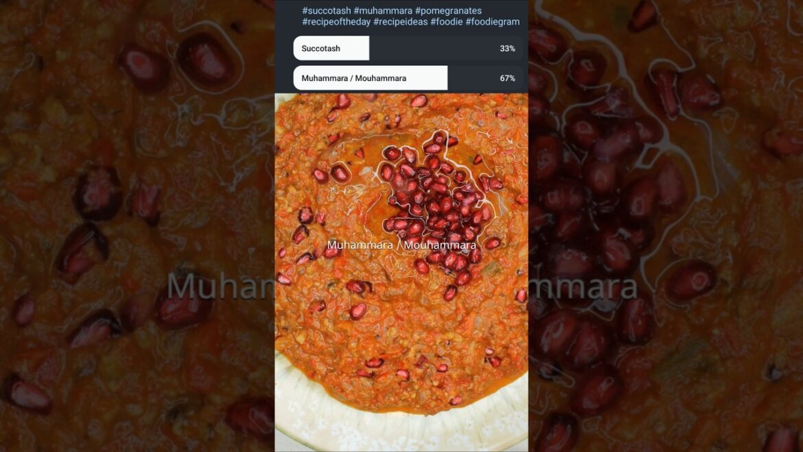 Muhammara / Mouhammara #recipeoftheday #recipe #foodie