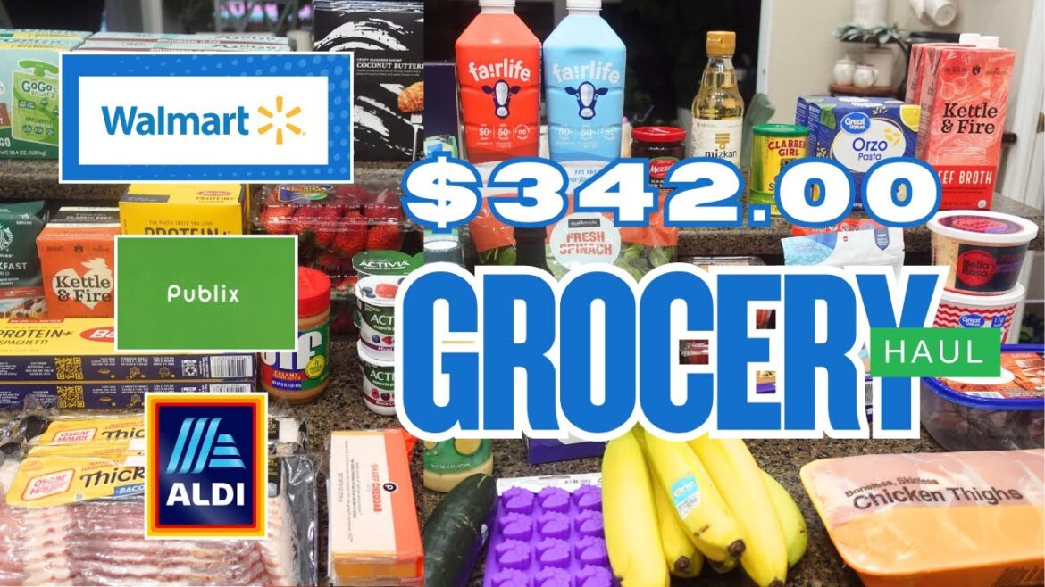 $342.00 WEEKLY GROCERY HAUL FAMILY OF FIVE 2025| WALMART HAUL | PUBLIX HAUL | ALDI HAUL $342.00 WEEKLY GROCERY HAUL FAMILY OF FIVE 2025| WALMART HAUL | PUBLIX HAUL | ALDI HAUL