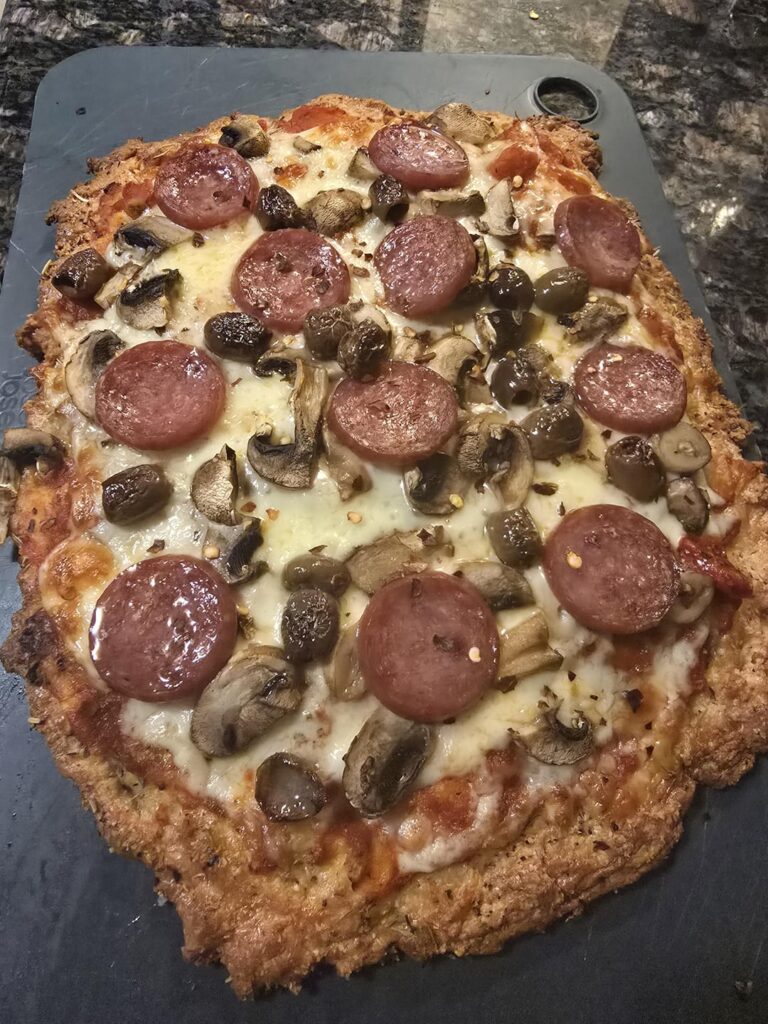 My First Fathead Dough Pizza 😍