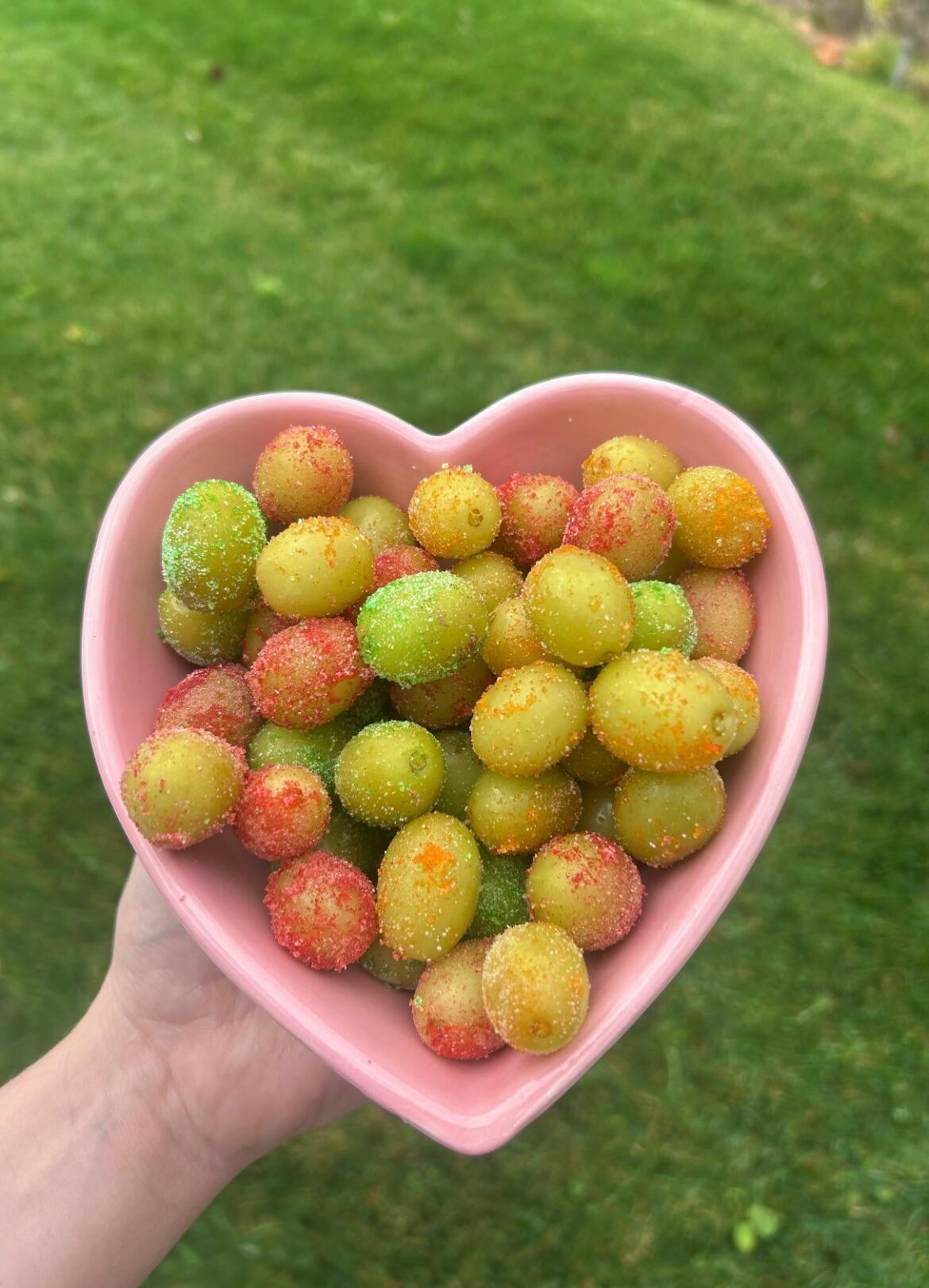 If you like sour candy: 180 grams=100 calories (180 grams in Sour Patch Kids=697 calories). Easy “recipe” in comments.