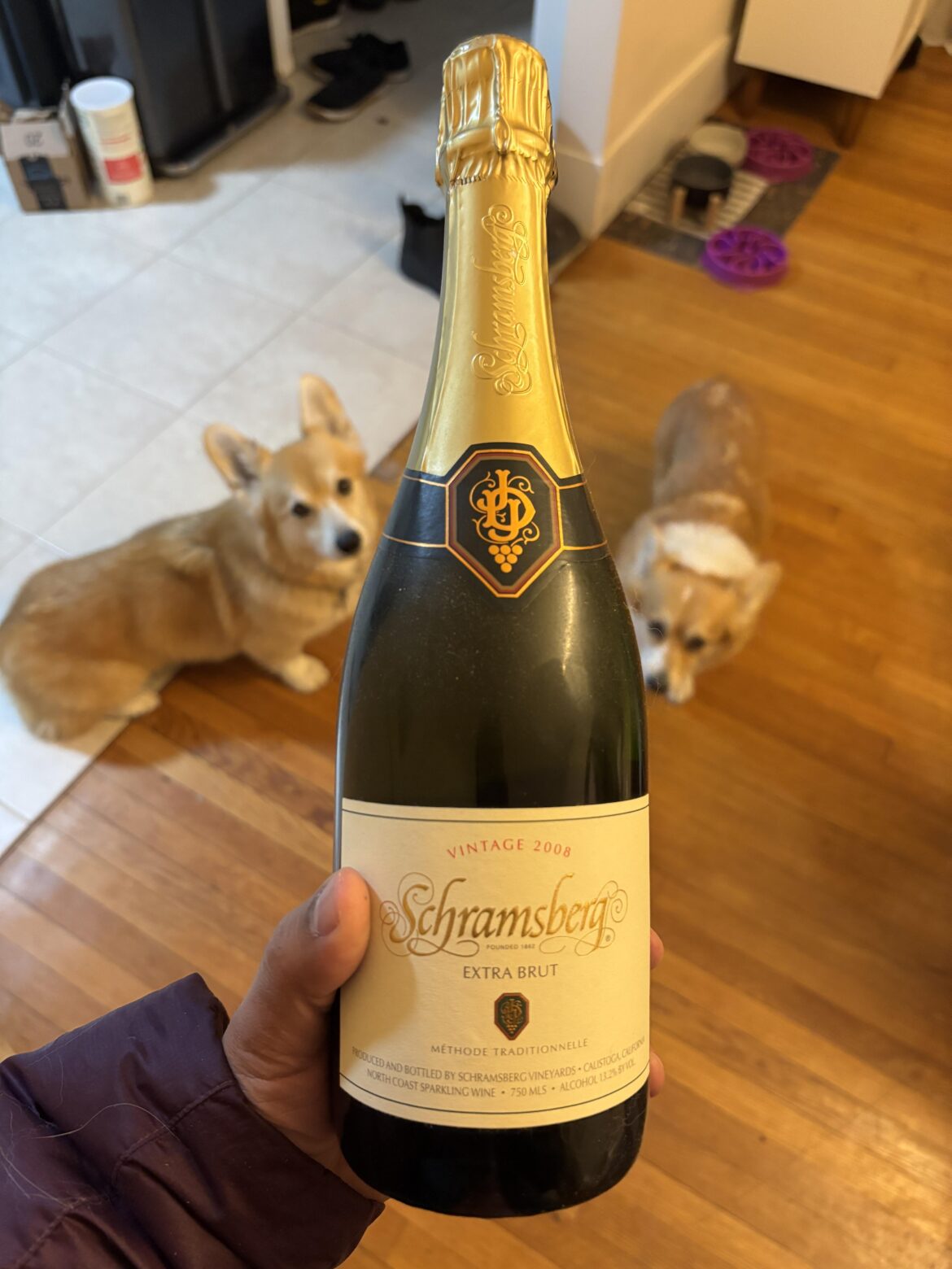 Decided to open this for my wife and I’s 5th year anniversary. Honestly surprised it held up so well after keeping in my basement ha!