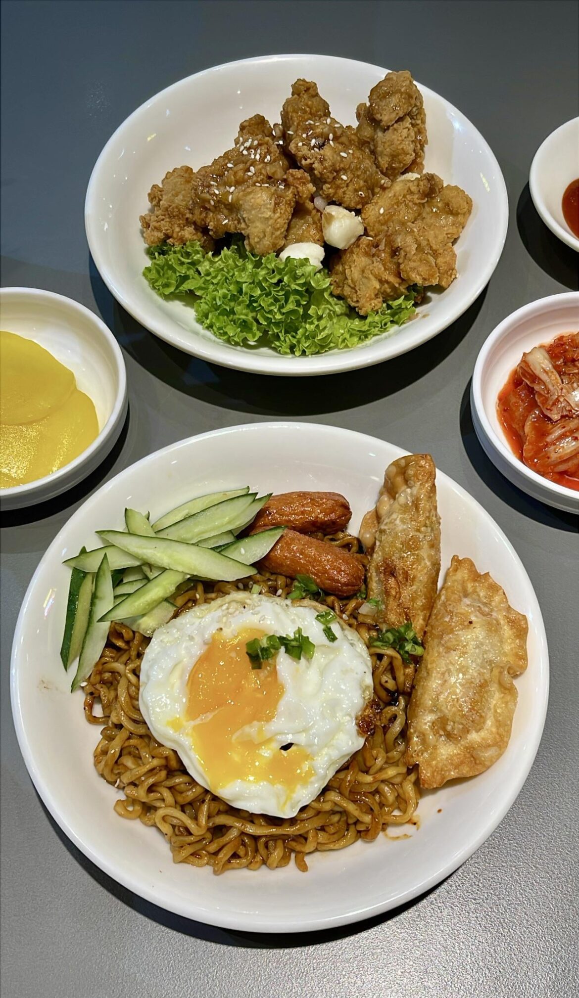 Jjapaghetti with Garlic Soy Chicken