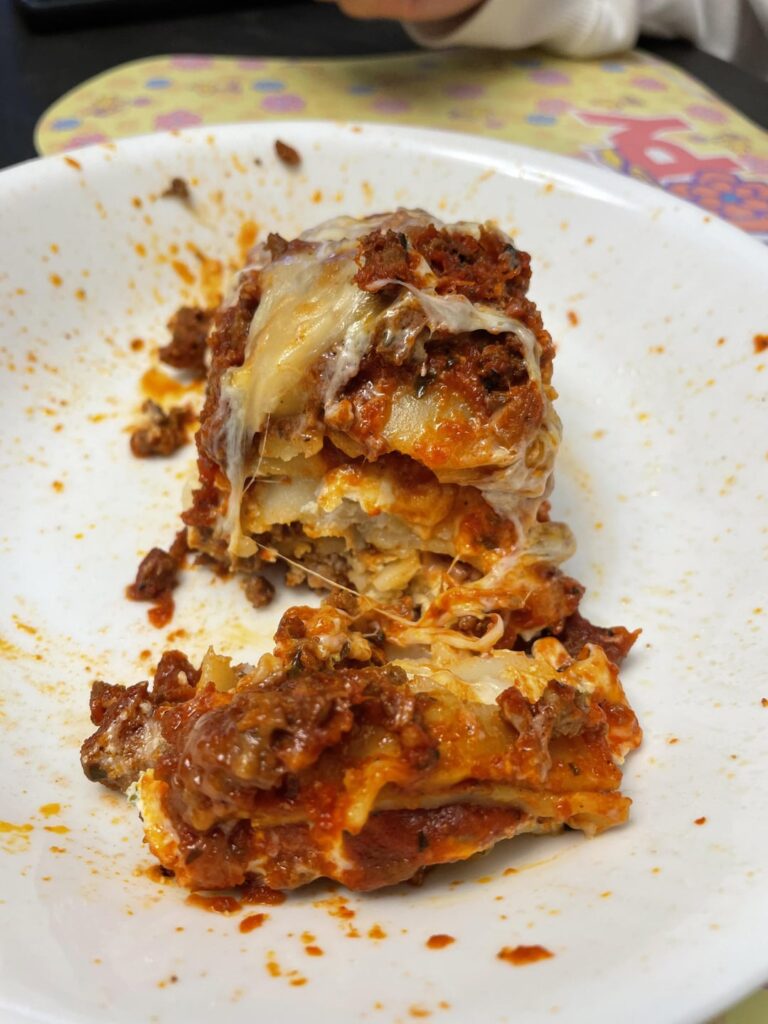 I spent $50 and 5-hours making lasagna (I think it looks like crap but my spouse says it’s very good)