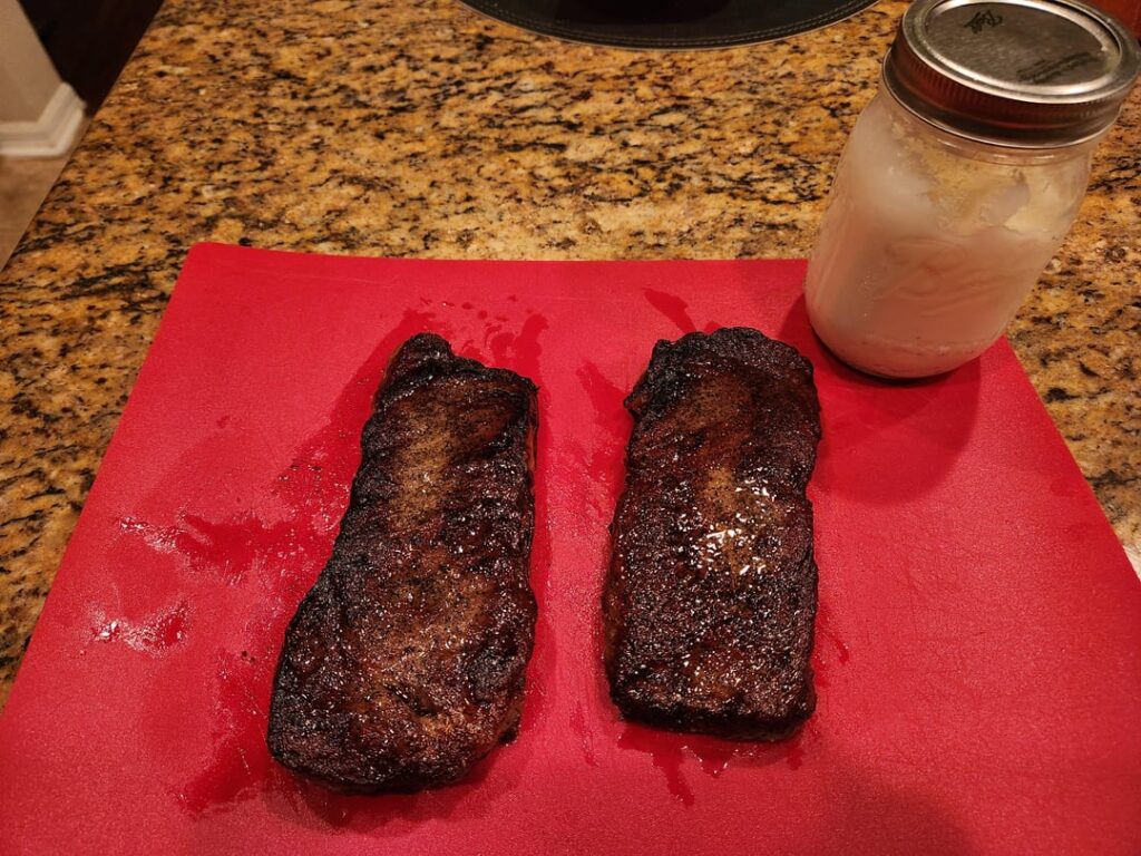 Thank you r/souvide. Strip steak at 137°
