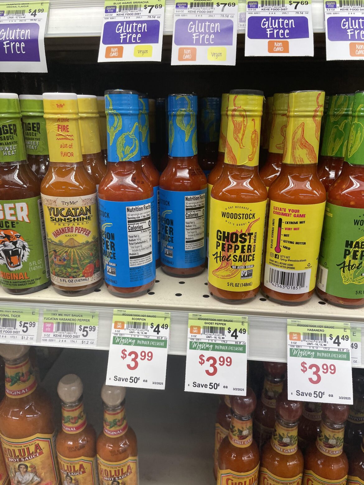 How would you say the level of spicy for these chili sauce (Scorpion, Ghost pepper) in my local store?I find them quite hot