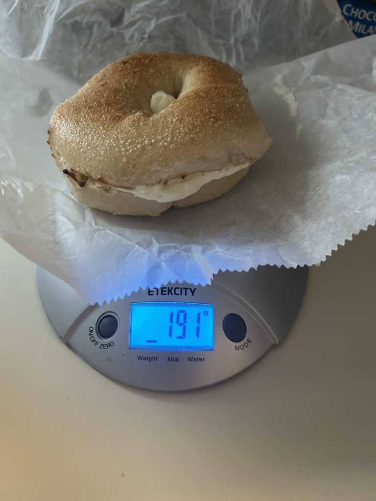 Husband surprised me with bagel from local bakery! How should I log?