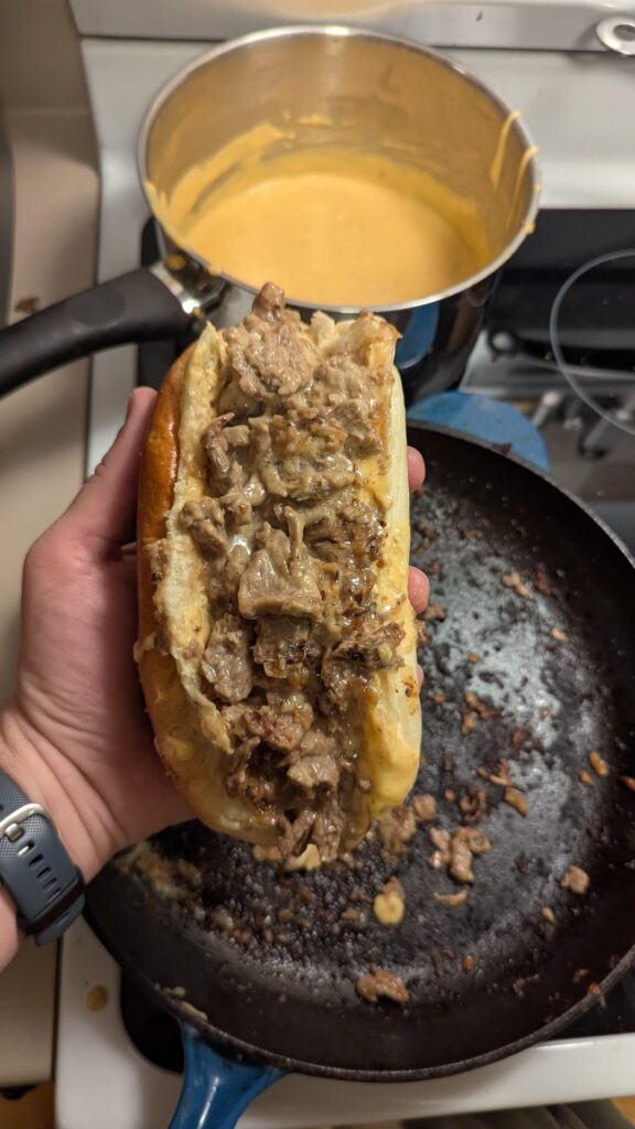Had to make cheesesteaks for the Eagles game last night! Super Bowl Champs! Had to make cheesesteaks for the Eagles game last night! Super Bowl Champs!