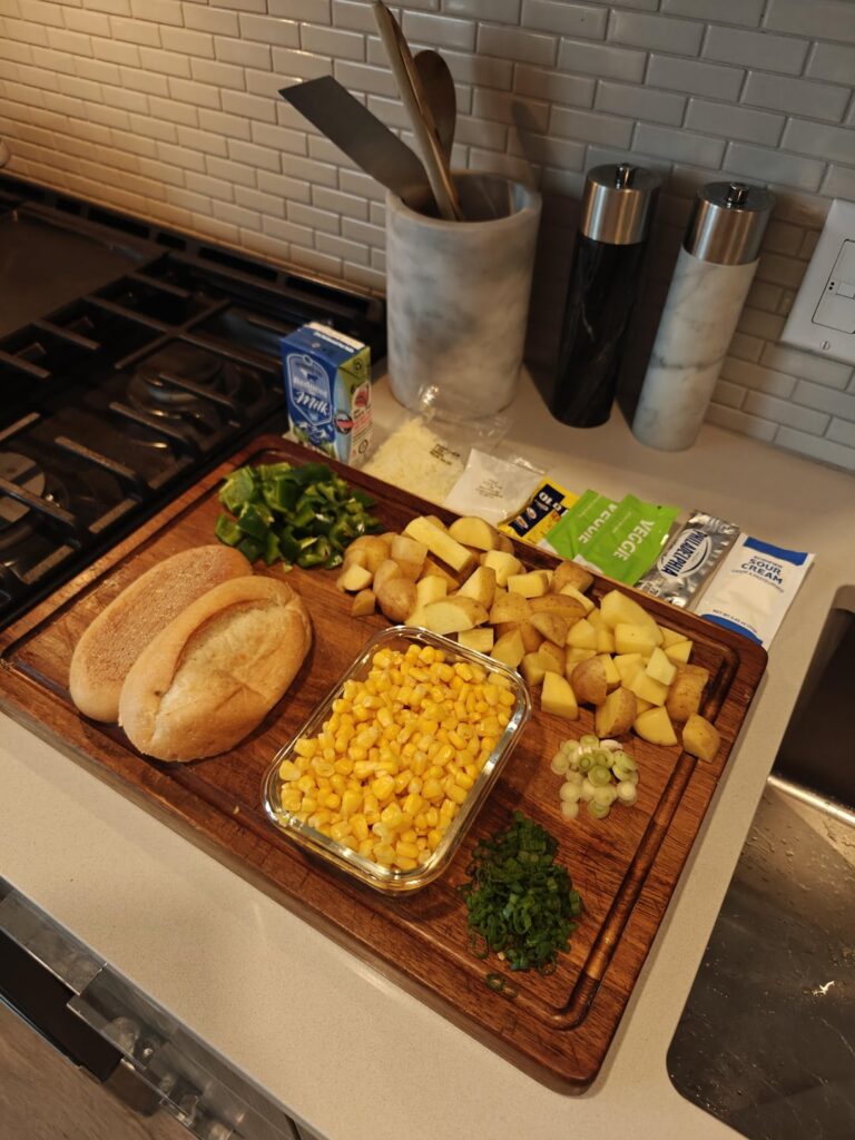 Sweet Corn & Green Pepper Chowder