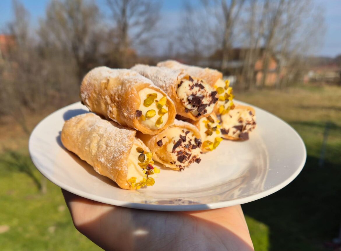 Tried making the cannoli. Dough should have been thinner but it was still crispy when fried, the filling was great.