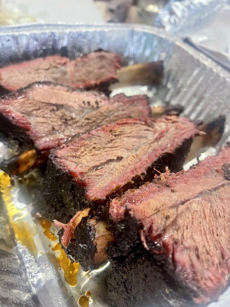 1st ever beef ribs on the kettle