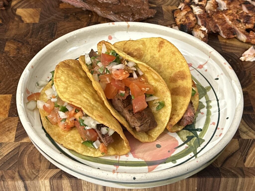 i kinda accidentally made steak tacos