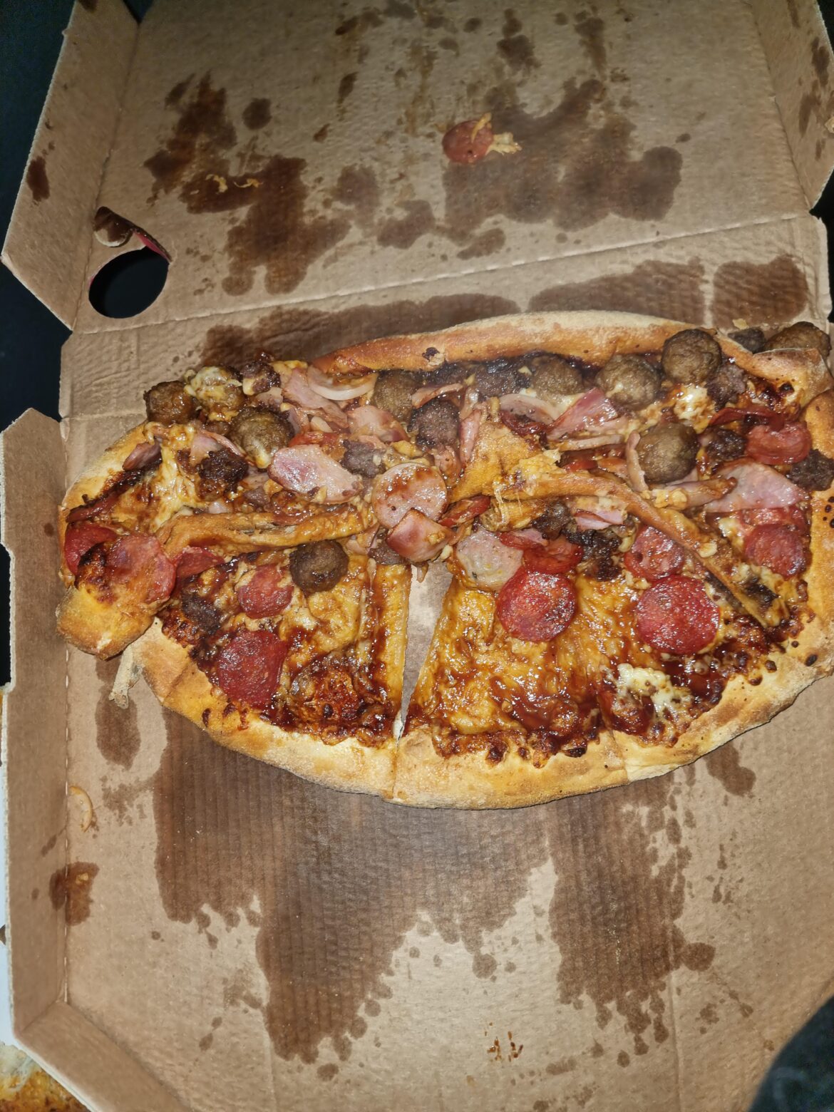 A dominos pizza I was delivered today