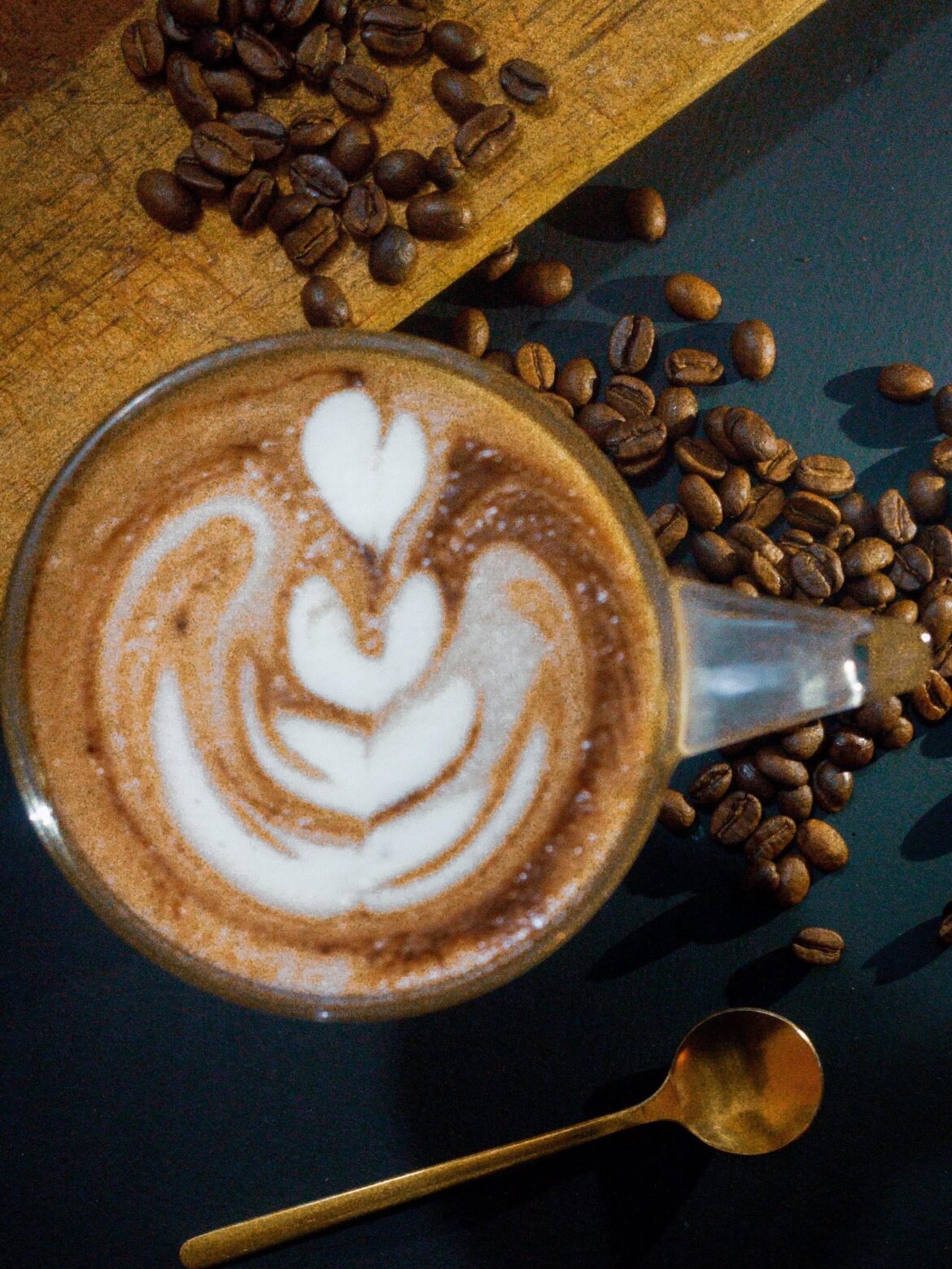 Out of focus latte art