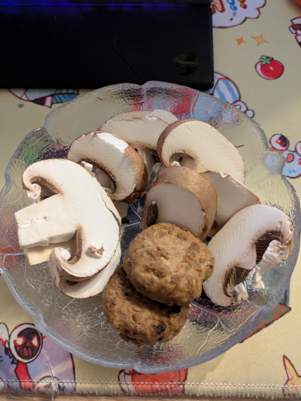 My snackplate as this household doesn't have any snacks